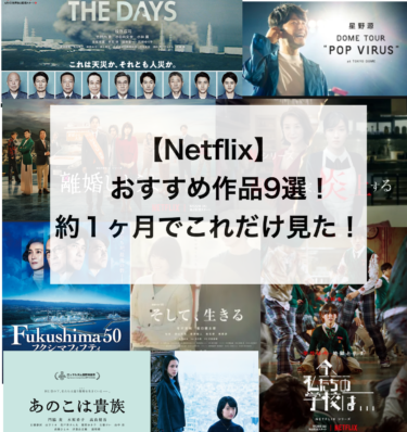 【Netflix】おすすめ作品9選！約１ヶ月でこれだけ見た！